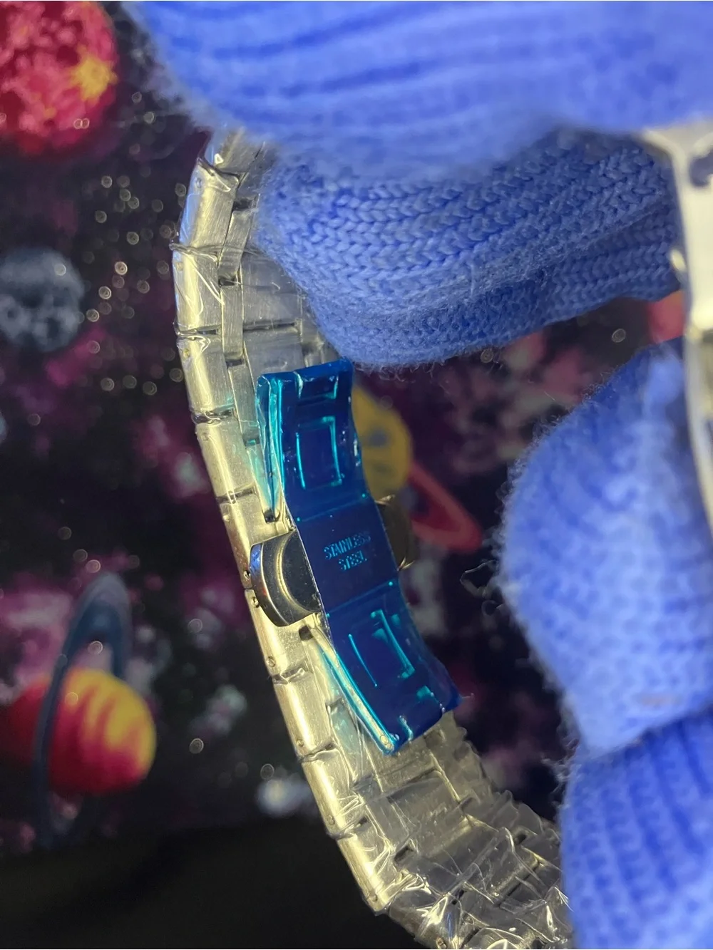 Custom G Shock grey and rainbow dial Ap style